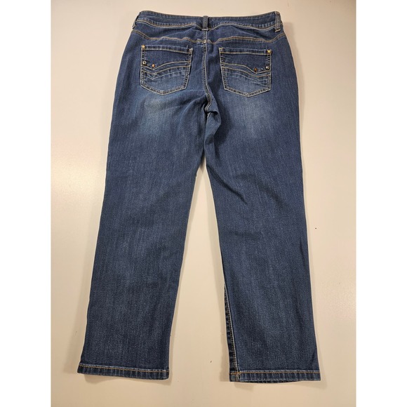 Chicos platinum ultimate fit size 0.5 regular (6) jeans pants career casual * - Picture 2 of 8